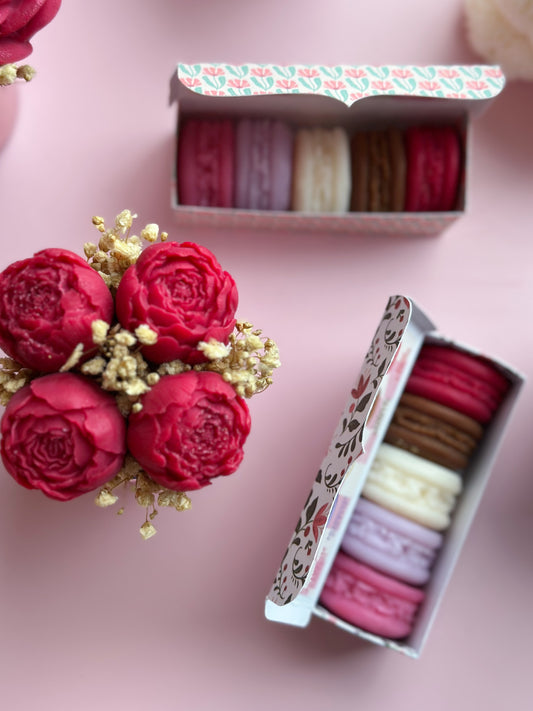 Coffret de fondants parfumés macarons