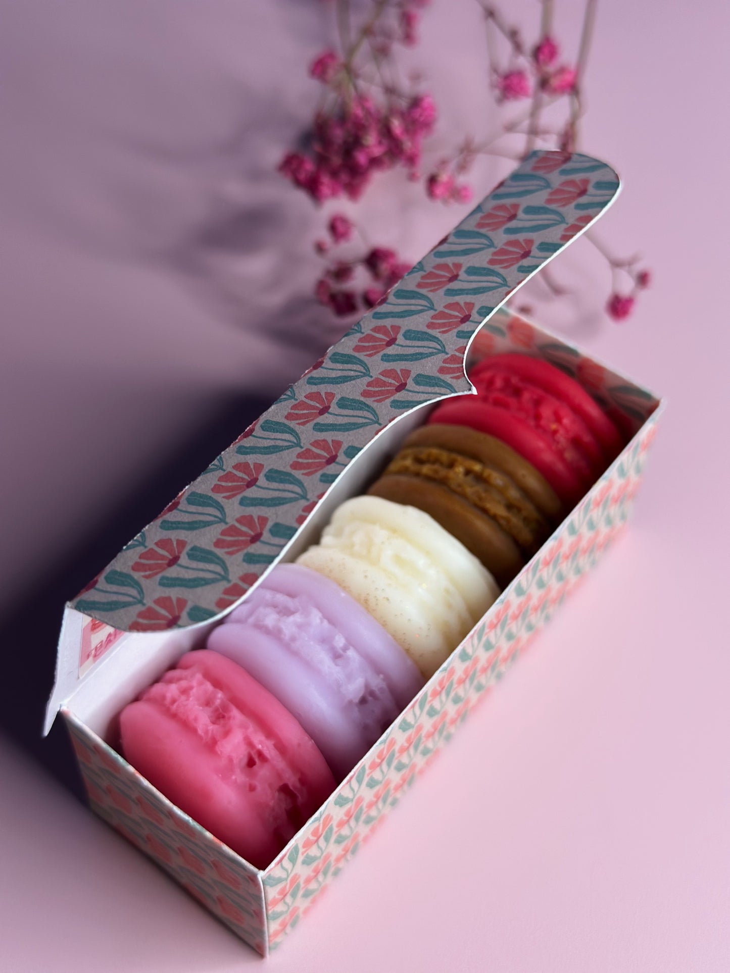 Coffret de fondants parfumés macarons