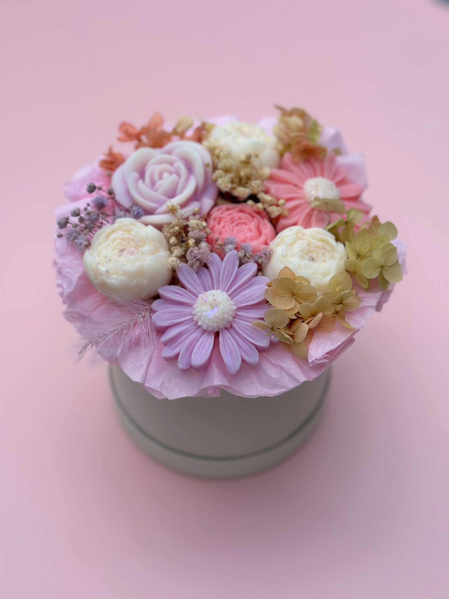 Bouquet de fleurs en cire - parfum bouquet fleuri