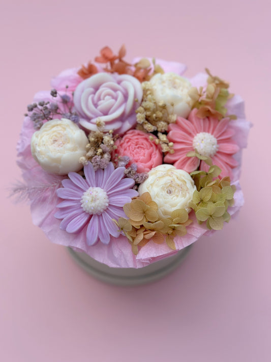 Bouquet de fleurs en cire - parfum bouquet fleuri
