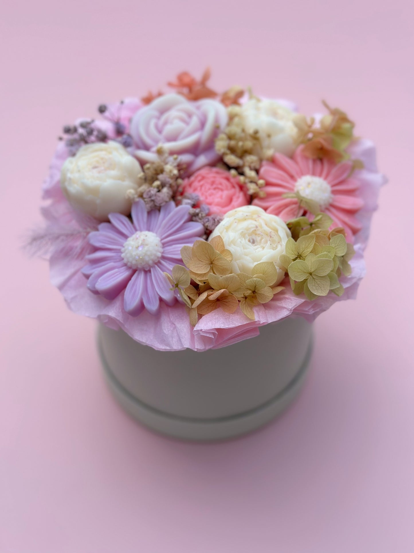 Bouquet de fleurs en cire - parfum bouquet fleuri