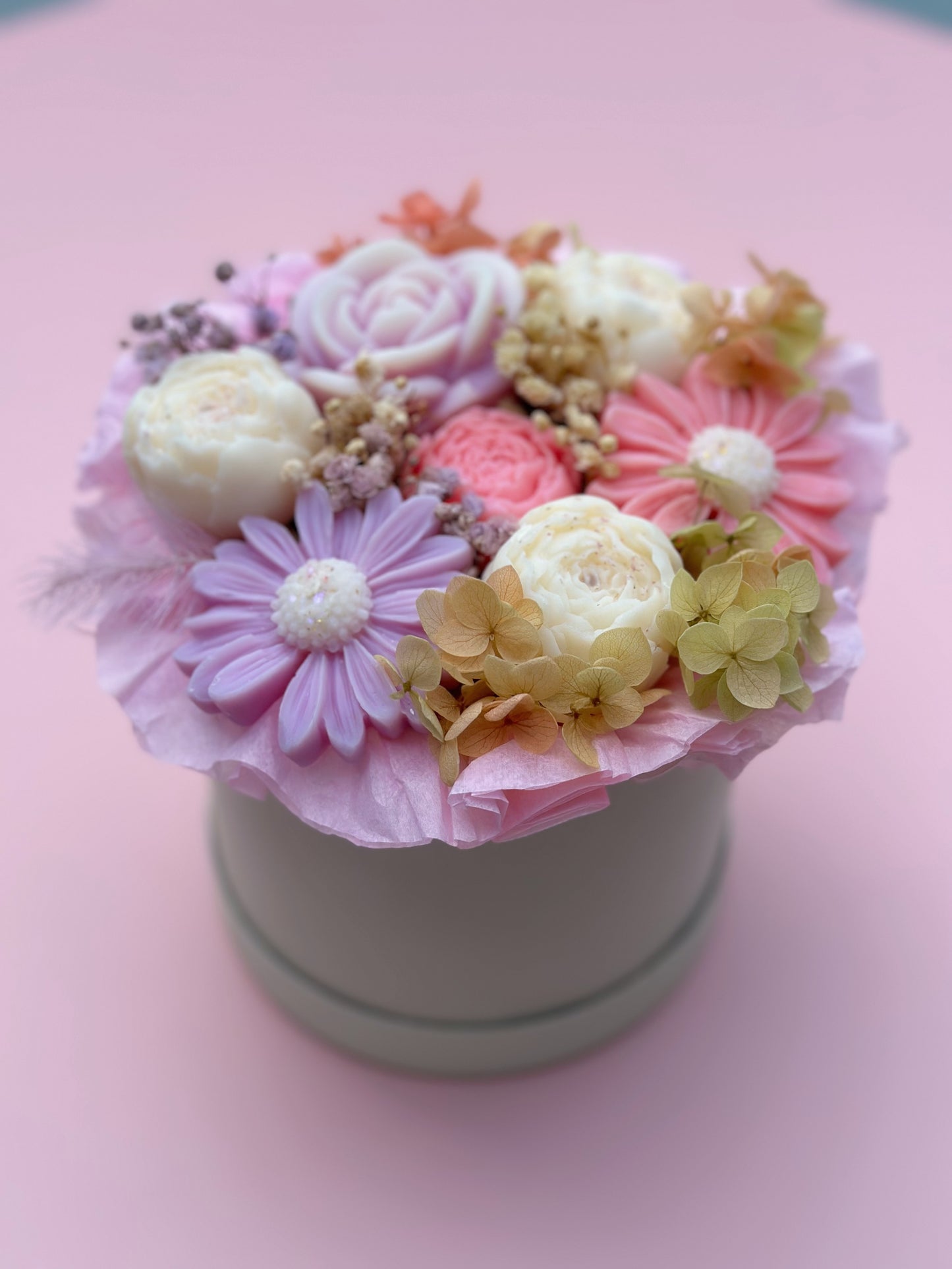 Bouquet de fleurs en cire - parfum bouquet fleuri