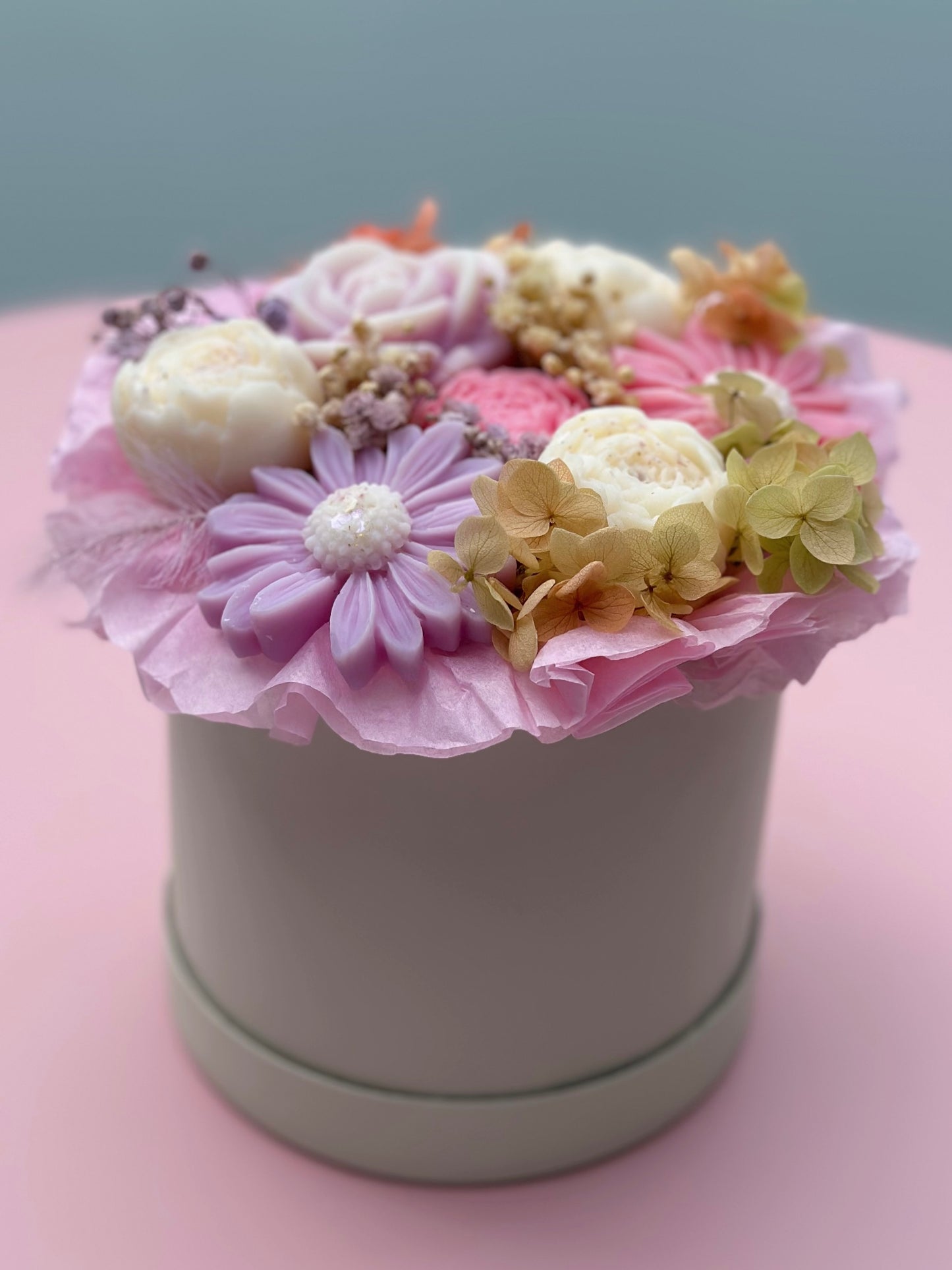 Bouquet de fleurs en cire - parfum bouquet fleuri