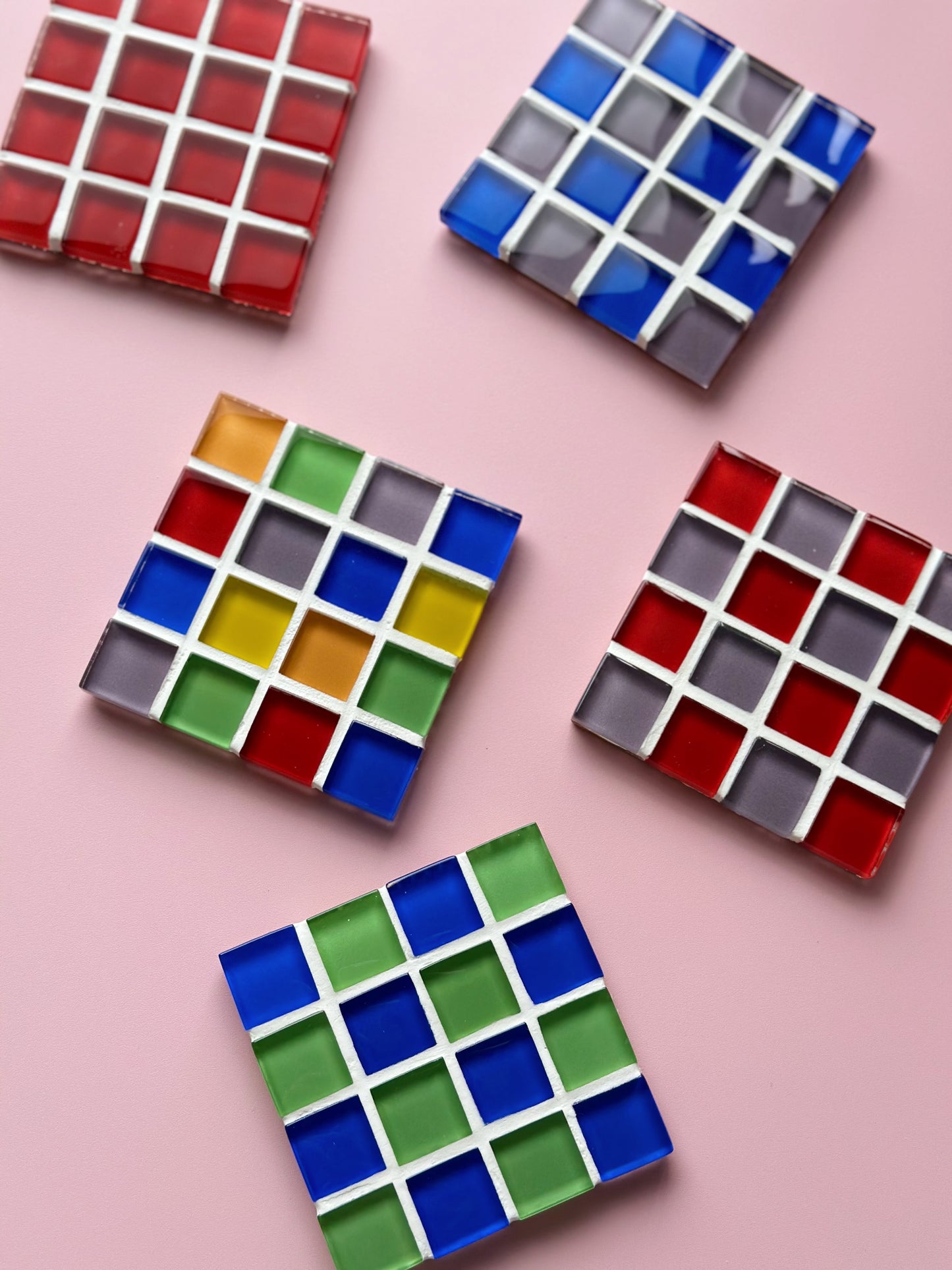 Sous-verre en mosaïque vintage