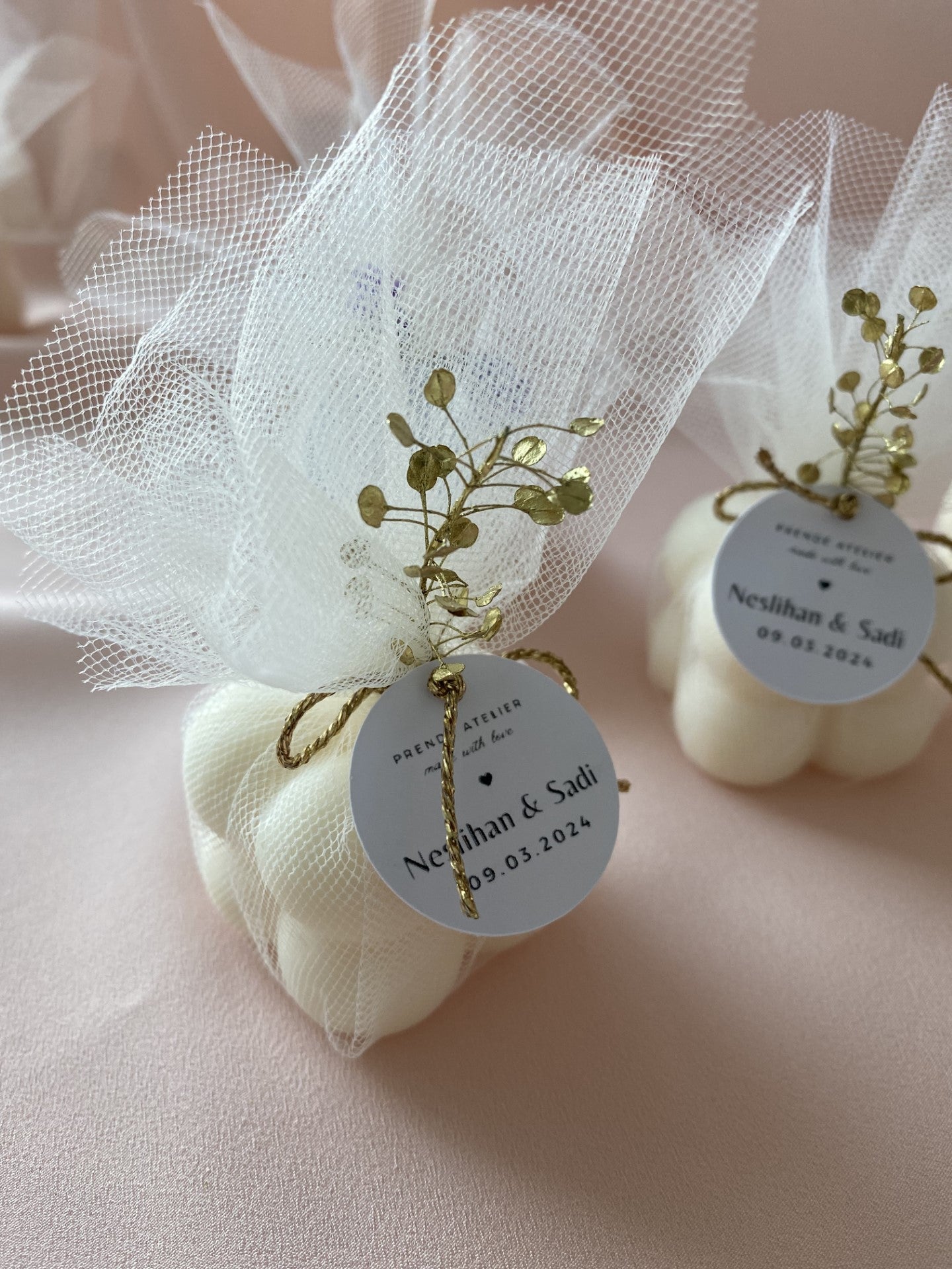 Bougies végétales mini bubble personnalisables