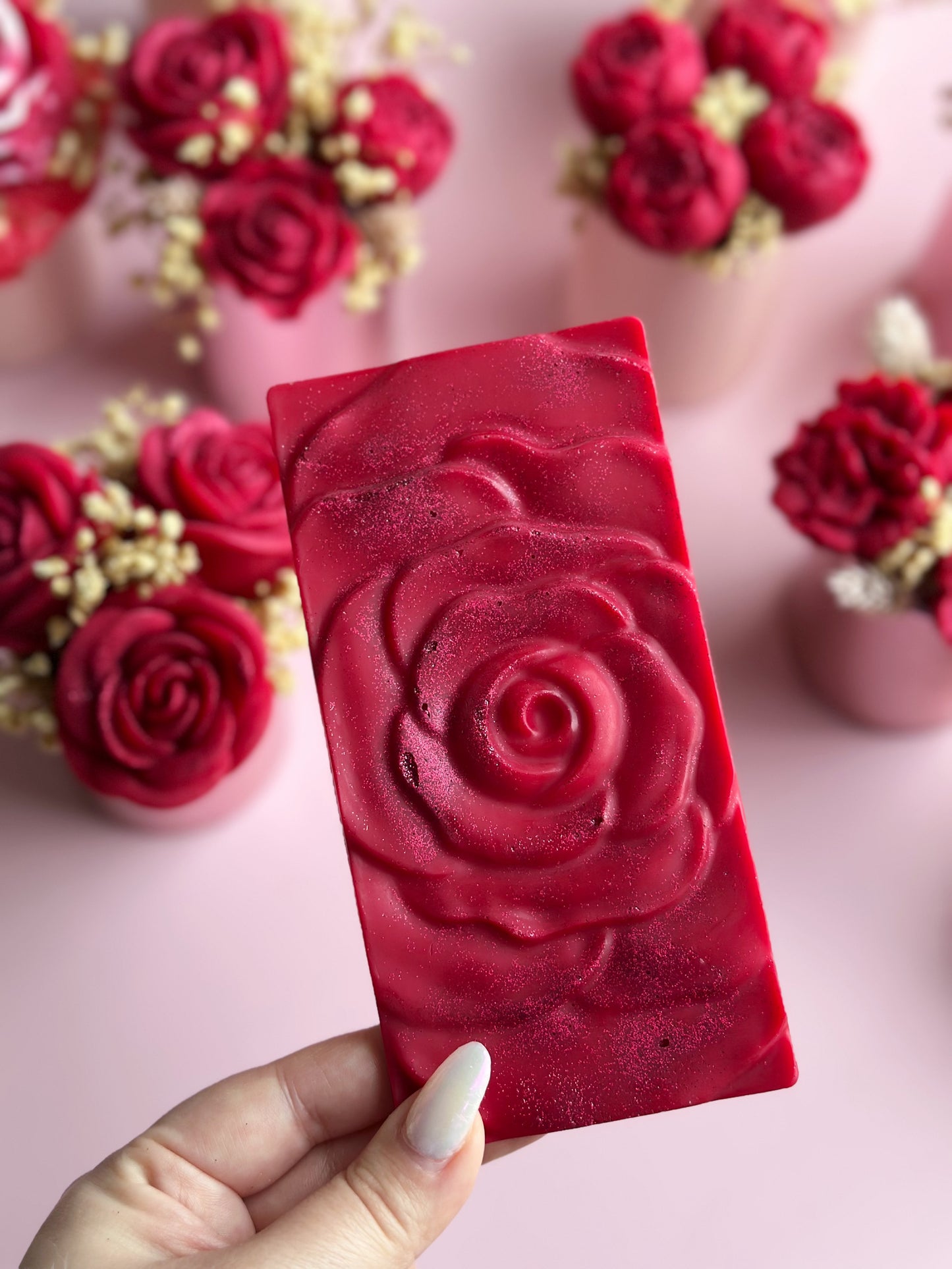 Fondant tablette rose