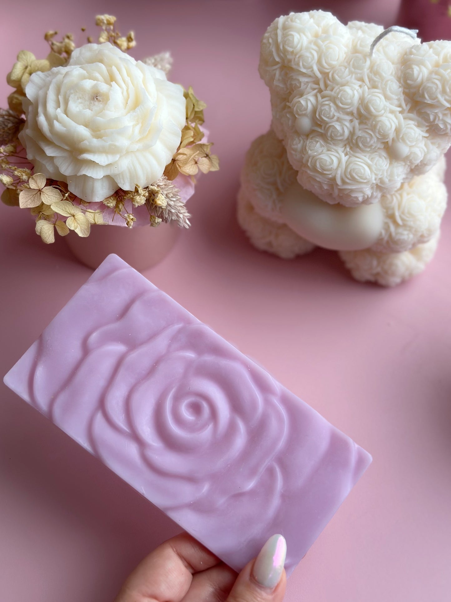 Fondant tablette rose