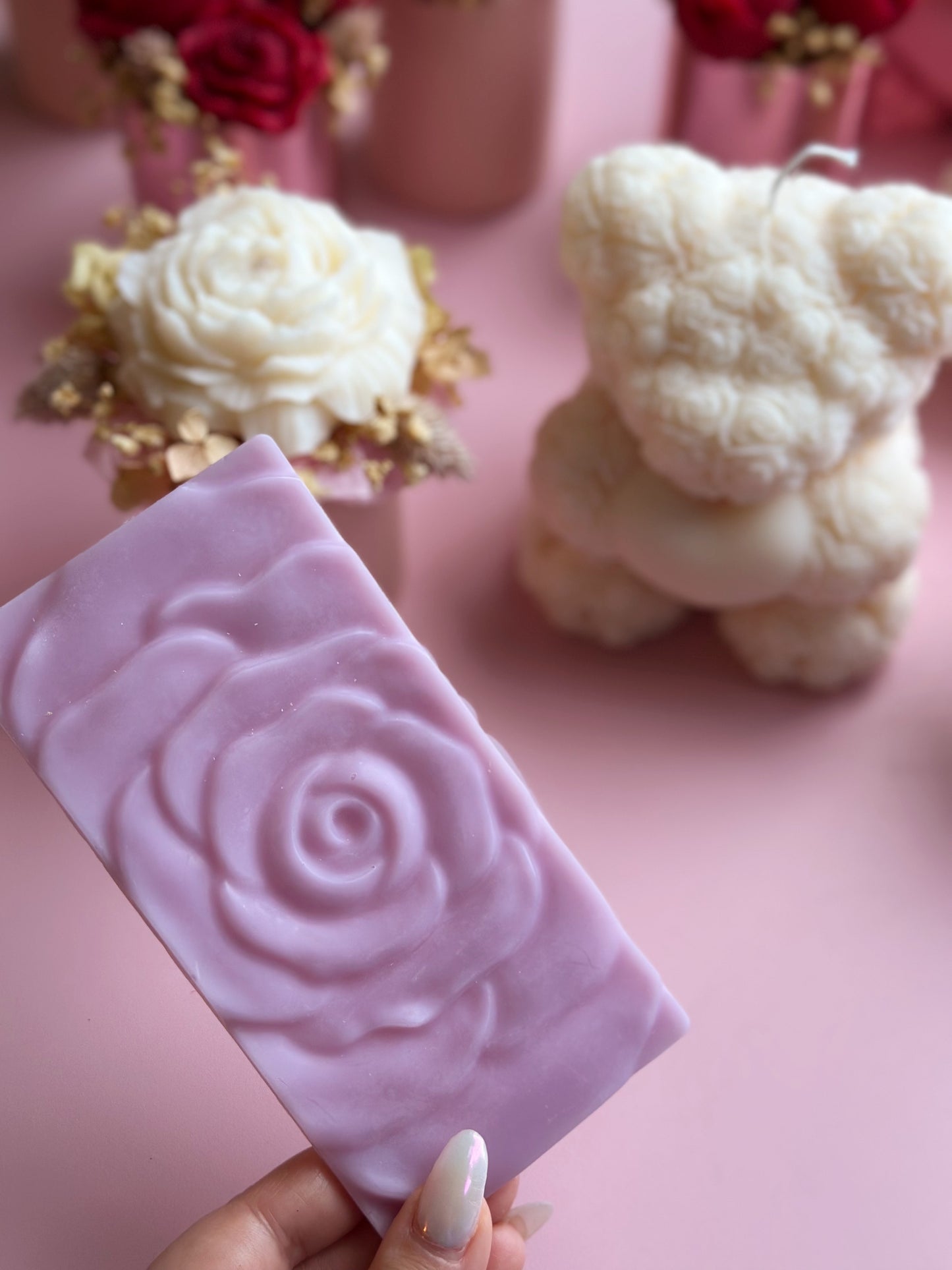 Fondant tablette rose