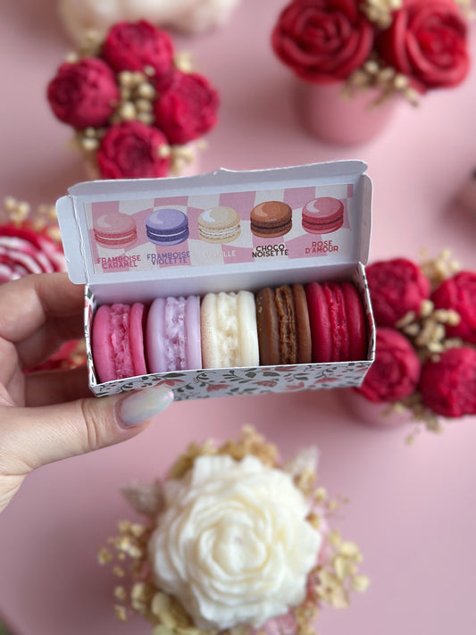 Coffret de fondants parfumés macarons