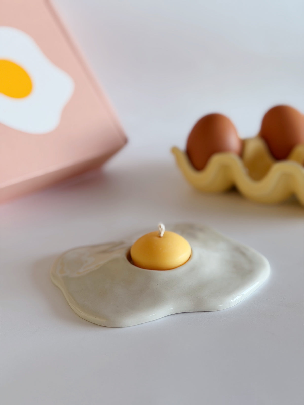 Bougie oeuf au plat