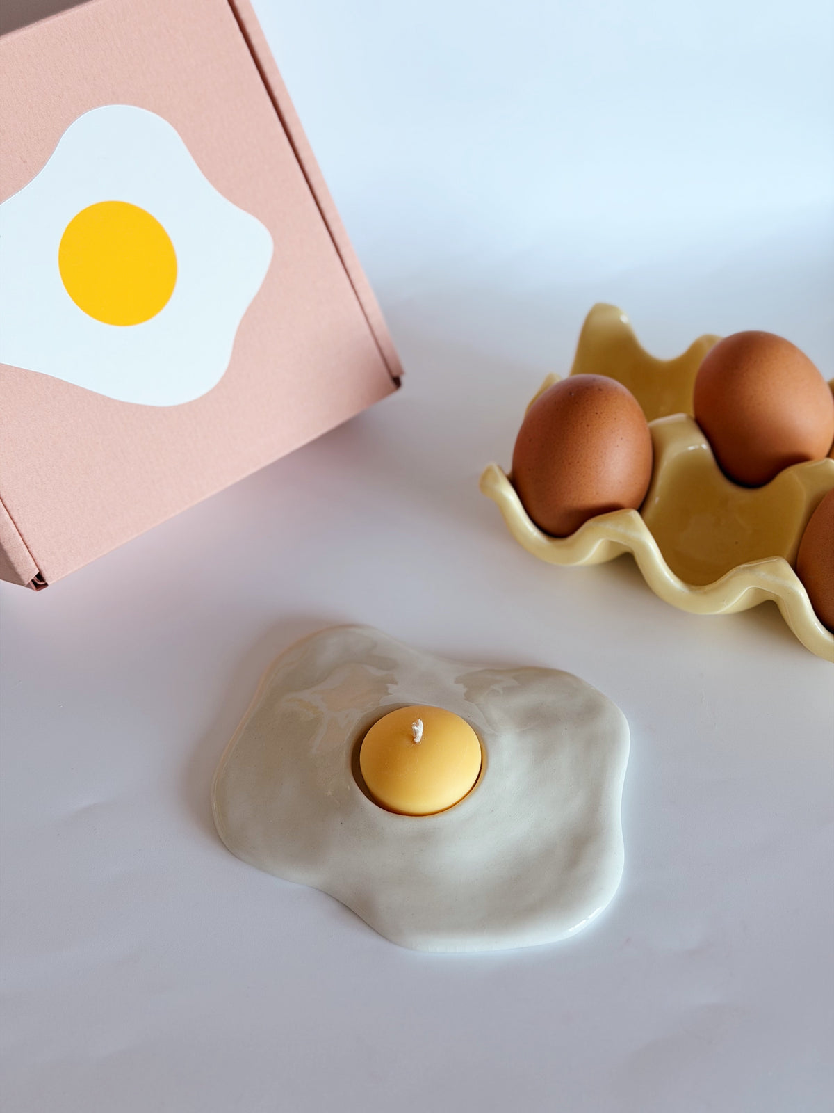 Bougie oeuf au plat